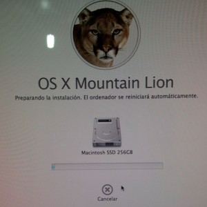Instalando Mountain Lion en SSD