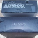 Caja de ZTE V970 por un lado